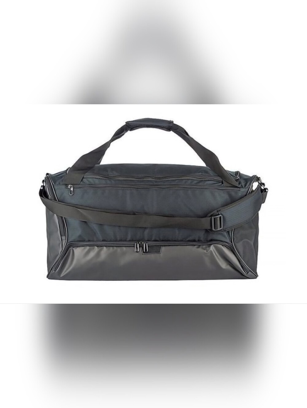 Black Travel Duffel Bag - Zip Closure